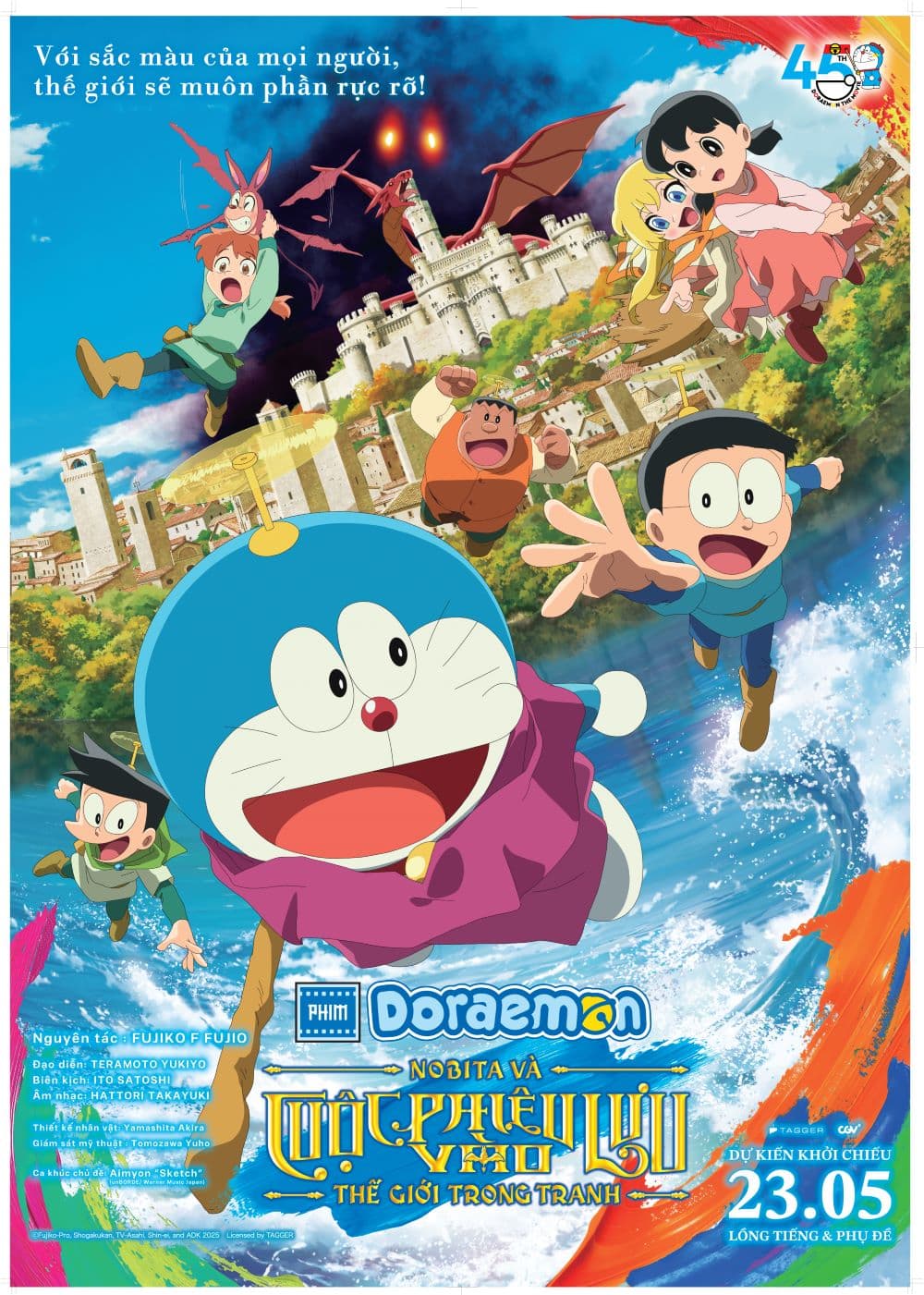 PHIM ĐIỆN ẢNH DORAEMON (P) LT: NOBITA VÀ CUỘC PHIÊU LƯU VÀO THẾ GIỚI TRONG TRANH (P) LT
